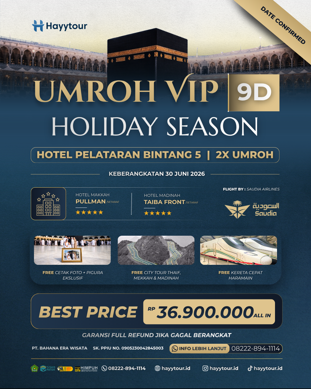 UMROH VIP HOLIDAY SEASON JUNI