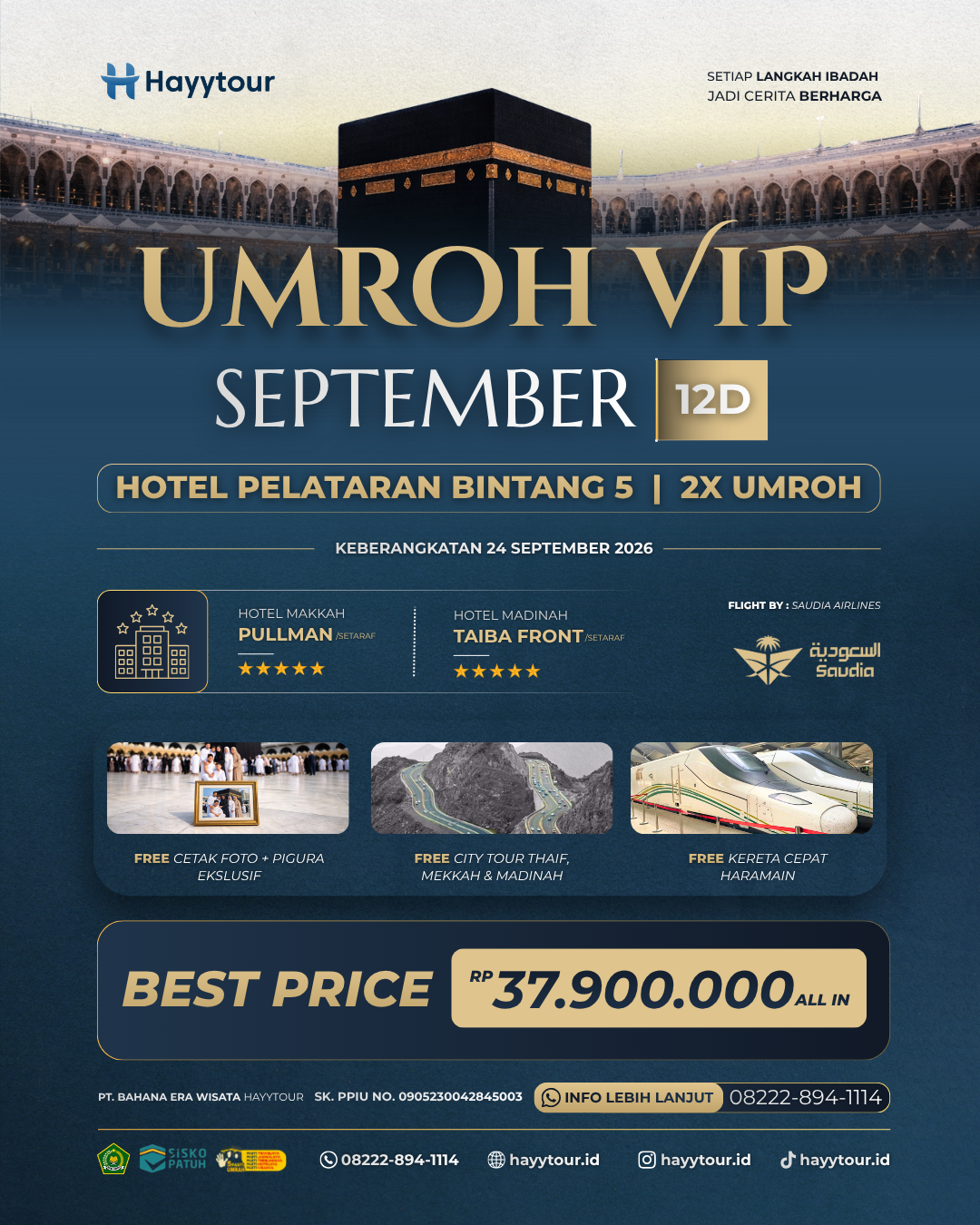 UMROH VIP HOLIDAY SEASON SEPTEMBER