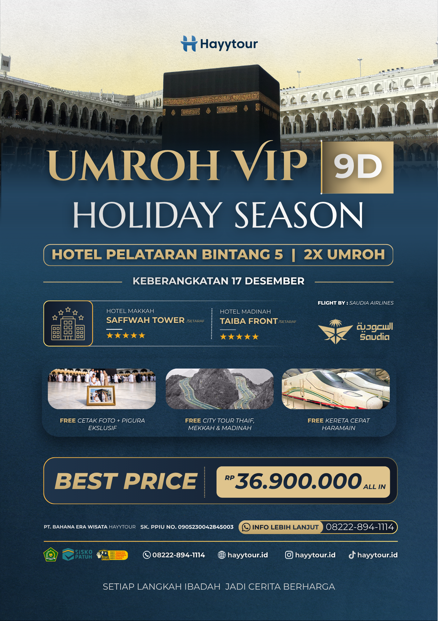 UMROH VIP END OF YEAR 9D